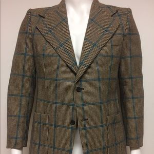 Pierre Cardin vintage plaid blazer